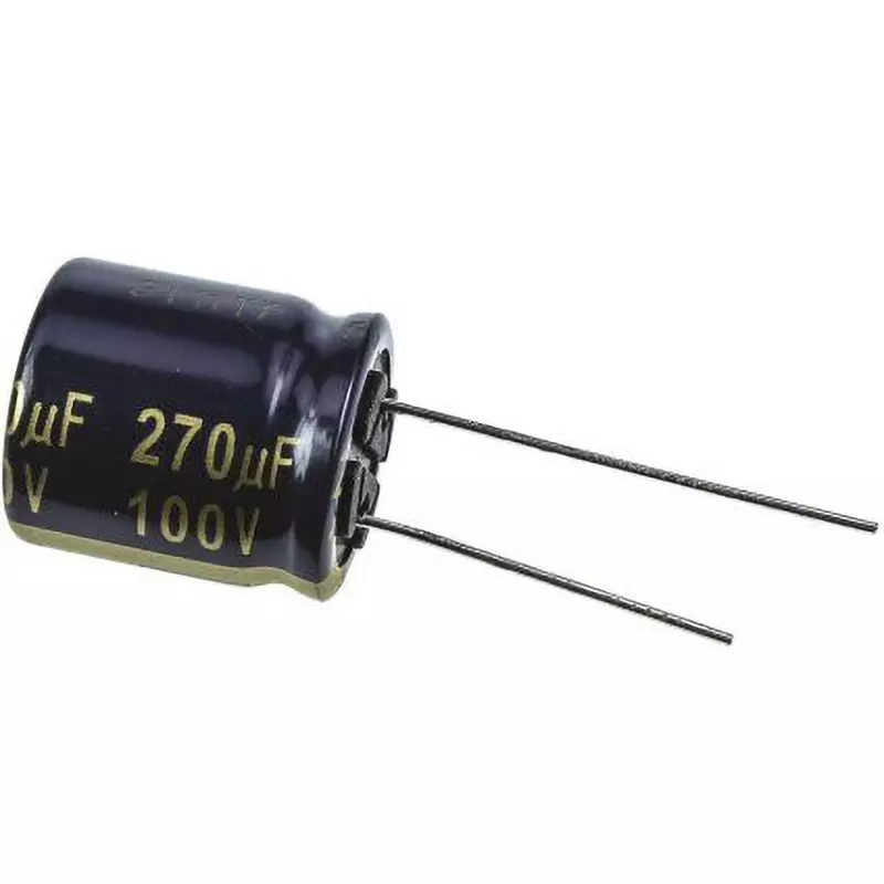 Panasonic FC Radial Electrolytic capacitor DC 100 V, EEUFC2A271S (Pack of 5 Pcs)