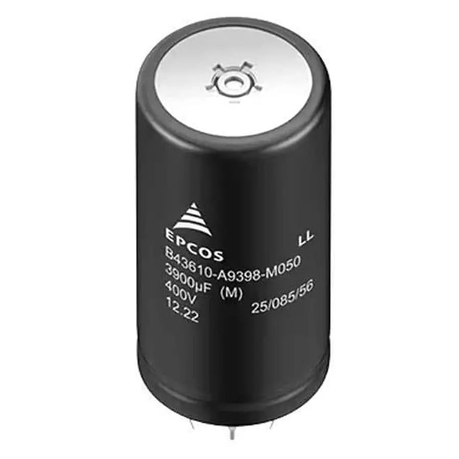 TDK Aluminium Electrolytic Capacitor Snap In 3900 uF Capacitance, B43610A9398M050