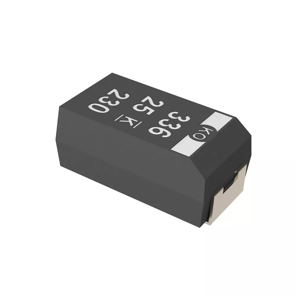 Kemet Polymer Tantalum Capacitor SMD/SMT Termination 100 uF Capacitance, T520B107M2R5ATE025