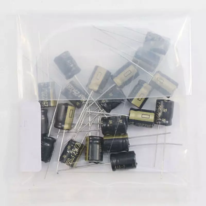 Toshin Kogyo Electrolytic Capacitor 25 V Rated Voltage, 1EUTWE221M0 (Pack of 20)