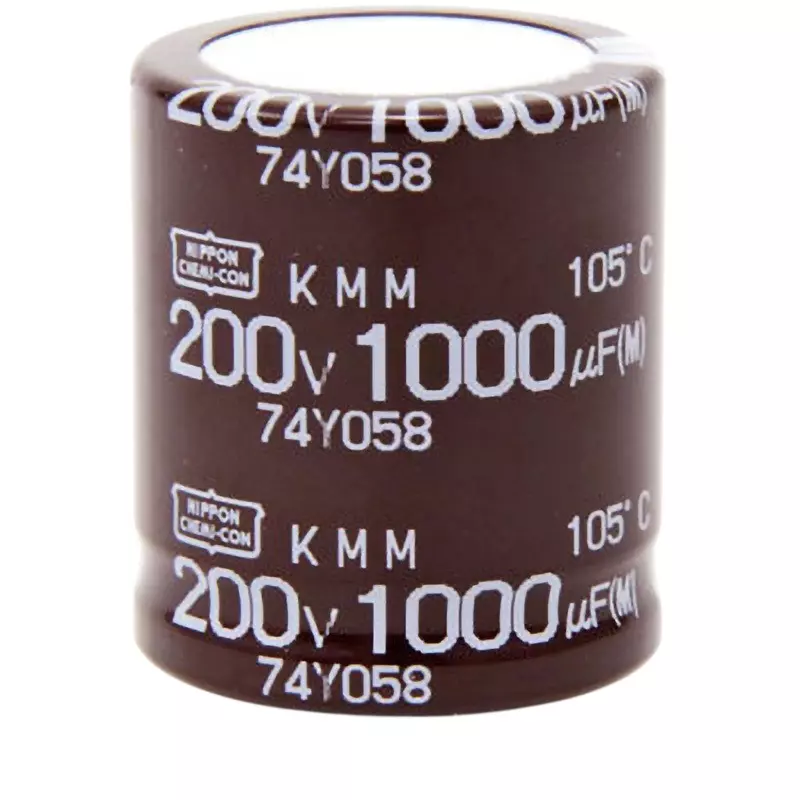 Nippon Chemi-Con Electrolytic Capacitor DC 200 V Rated Voltage, EKMM201VSN102MR35S