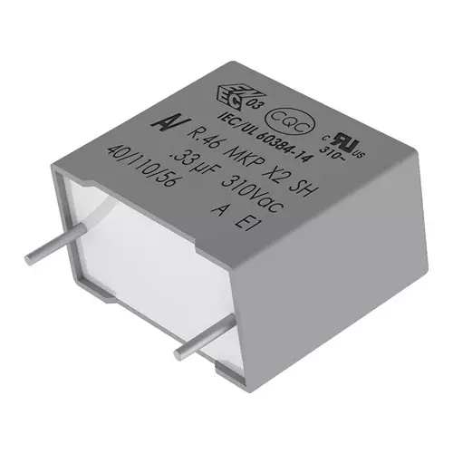 Kemet Safety Capacitors FILM SUPPRESSION, 4.7UF, CLASS X2, R463R447050H7K.