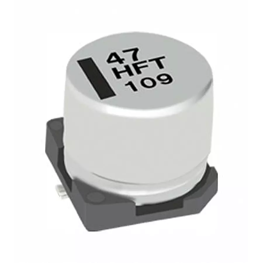 Panasonic CAP, 100UF, 25V, ALU ELEC, SMD, EEE-FT1E101AL