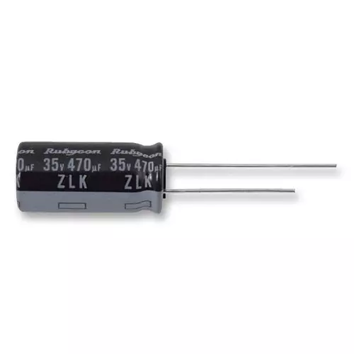 RUBYCON Cap, 470µf, 16V, 20%, 16ZLK470M8X16