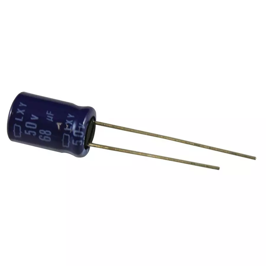 CHEMI-CON ALUMINUM ELECTROLYTIC CAPACITOR 39UF, 50V, 20%, RADIAL, ELXY500ELL390MFB5D