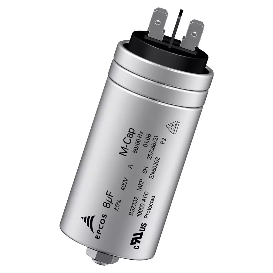 EPCOS CAP, 20µF, 450VAC, 5%, PP, CAN, B32332I6206J081