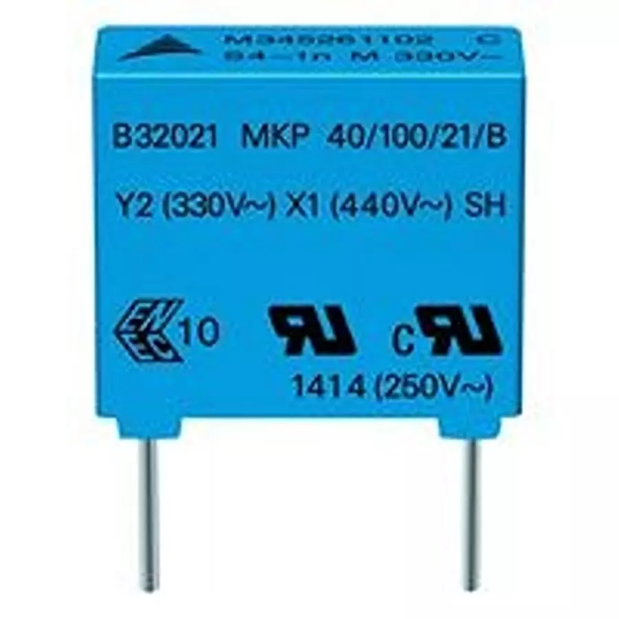 EPCOS Safety Capacitor, 0.01 µF, 10%, PP, B32022A3103K000