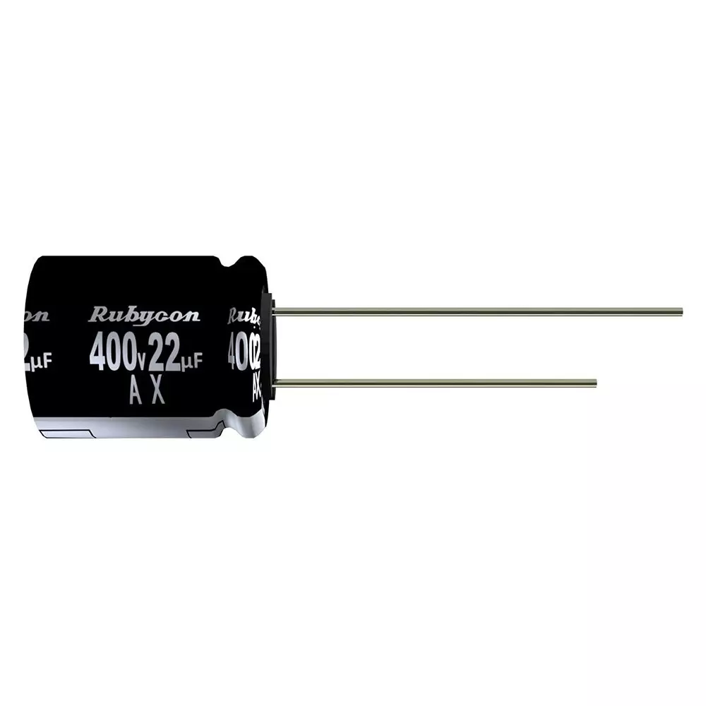 RUBYCON General Purpose Electrolytic Capacitor Radial Leaded 390 uF Capacitance, 25AX390MEFC8X16