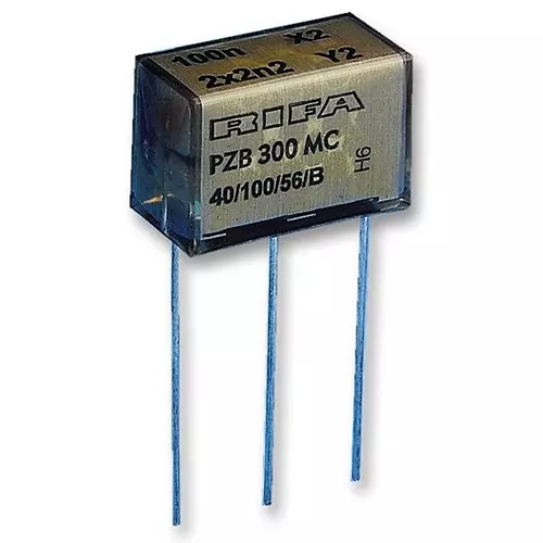 Kemet Safety Capacitors 0.1µF, 20%, PAPER, RADIAL, PZB300MC11R30