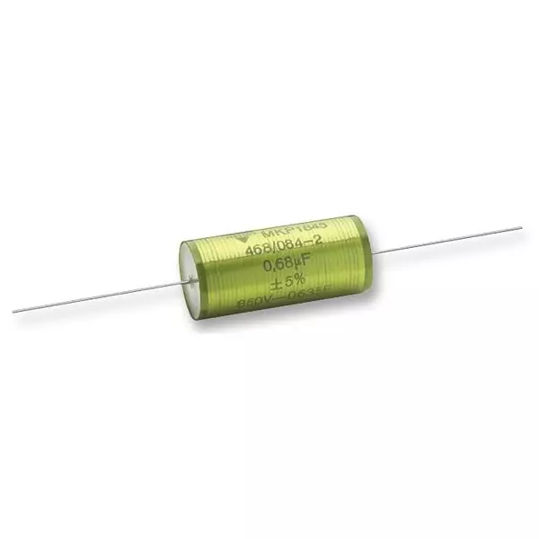 Vishay CAP, 0.1µF, 1 KV, 5%, PP, THROUGH HOLE, MKP1845410104