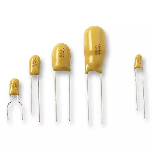 Vishay CAP, 1µF, 35V, 20%, THROUGH HOLE, 489D105X0035B6VE3