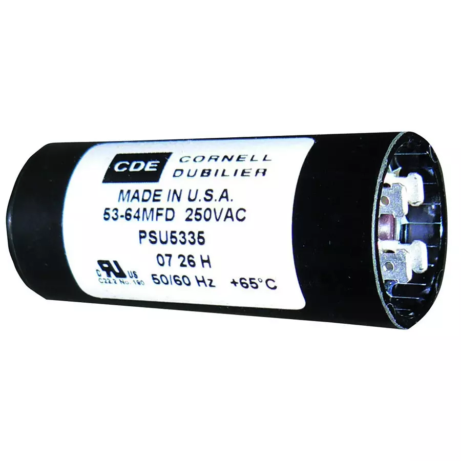 CORNELL DUBILIER Aluminum Electrolytic Capacitor 130-156Uf 125V, 20%, Qc, PSU13015