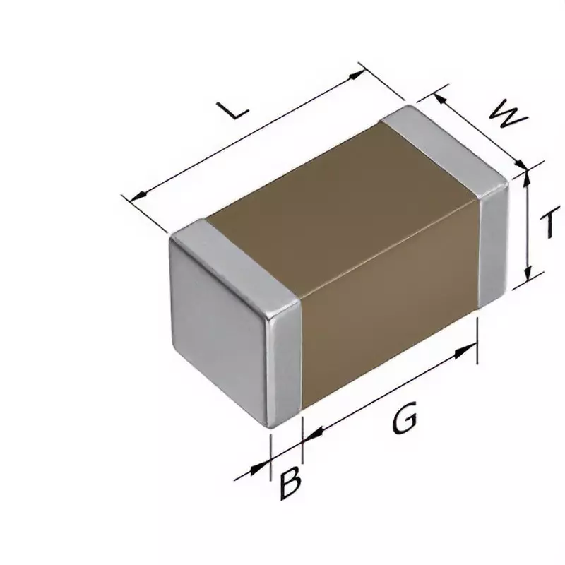 TDK Ceramic Capacitor 1.6x0.8x0.8 mm Dimension, CEU3E2X7R2A102K080AE (Pack of 500)