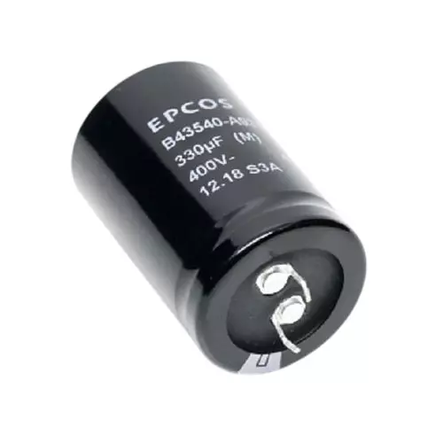 Epcos Aluminium Electrolytic Capacitor 35 mm Diameter 40 mm Length, B43545B5337M060
