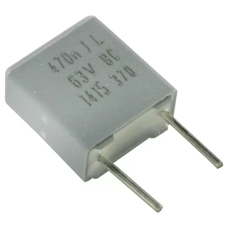 Vishay CAPACITOR POLYESTER FILM 0.47UF, 63V, 5%, RADIAL, BFC237012474