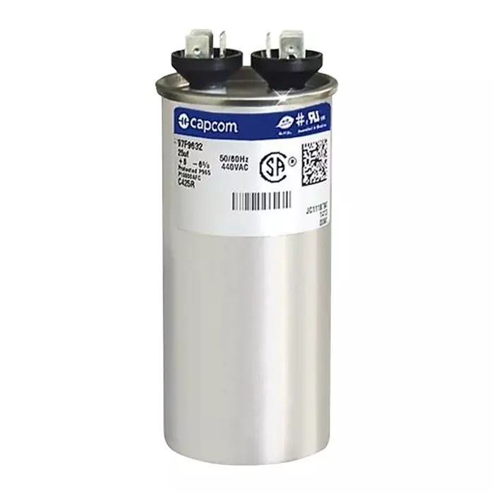 GENTEQ Capacitor Polypropylene Pp Film 25Uf, 440V, 6%, Qc, 97F9632