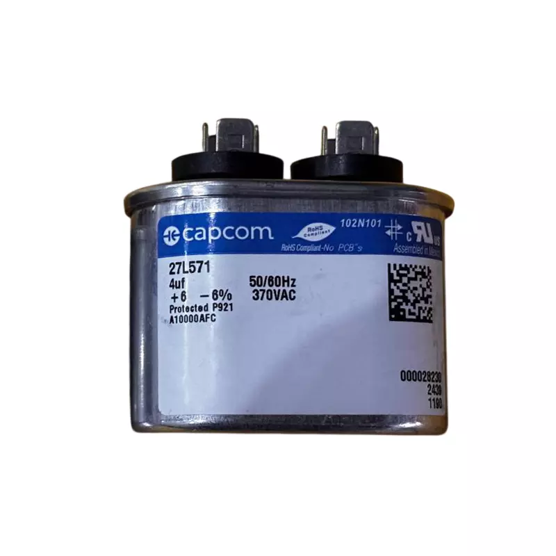 GENTEQ CapACitor Polypropylene Pp Film 4Uf, 370V, 6%, Qc, 27L571