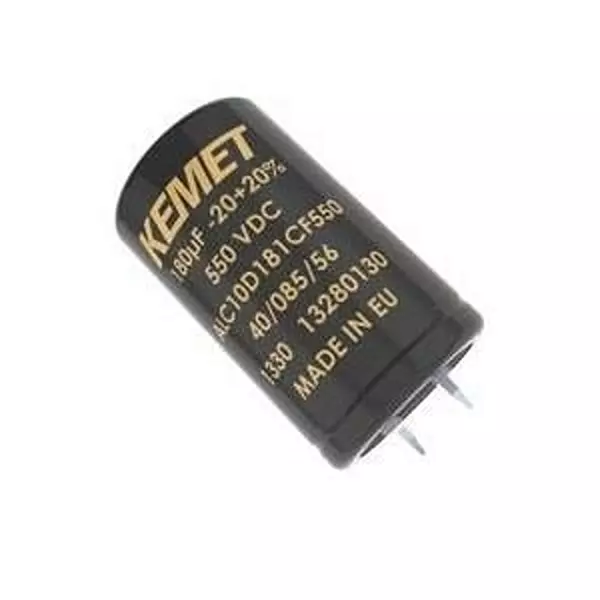 Kemet Aluminium Electrolytic Capacitor Snap In 620 uF Capacitance, ALC70E621EL600