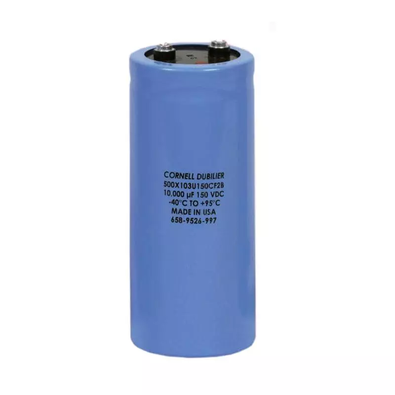 Knowles Aluminum Electrolytic Capacitor 100 VDC 2500 uF Capacitance, 500C252T100AA2B