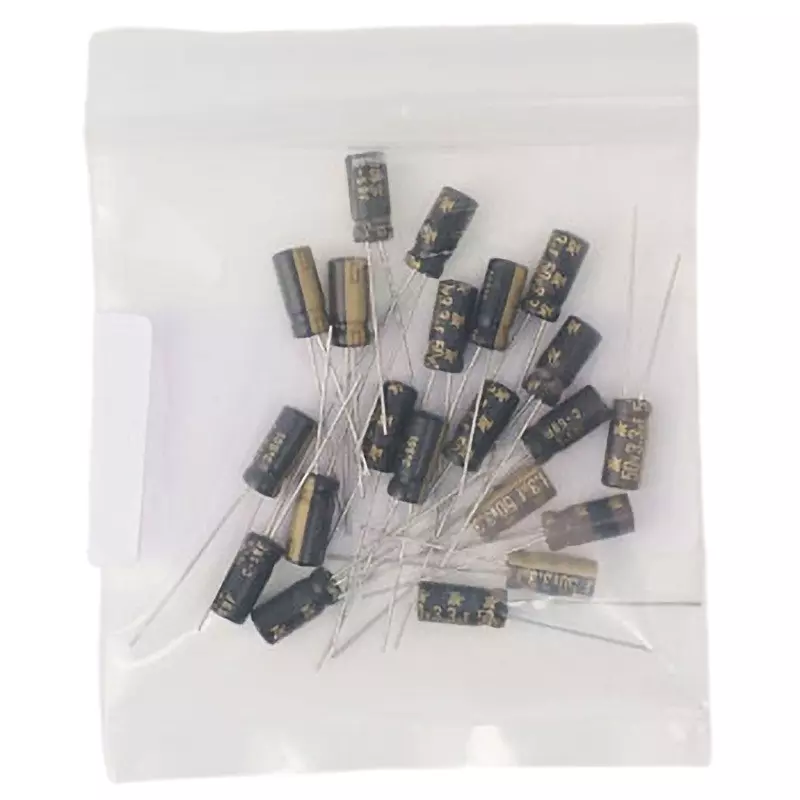 Toshin Kogyo Electrolytic Capacitor 50 V Rated Voltage, 1HUTWE3R3M0 (Pack of 20)