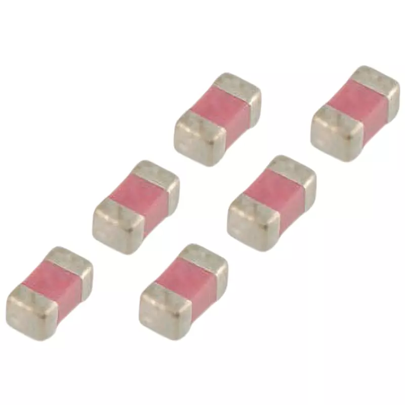 Vishay Ceramic Capacitor 1x0.5x0.6 mm Dimension, VJ0402A100JXAAC (Pack of 50)