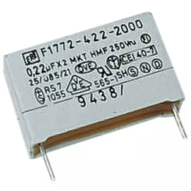 Vishay Polyester Capacitor 8.3x17.3x17.8 mm Dimension, F17724222260 (Pack of 10)