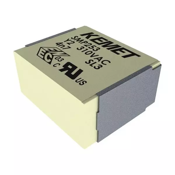 KEMET Safety Capacitor Surface Mount 1000 pF Capacitance, SMP253FA4100MB31TV24