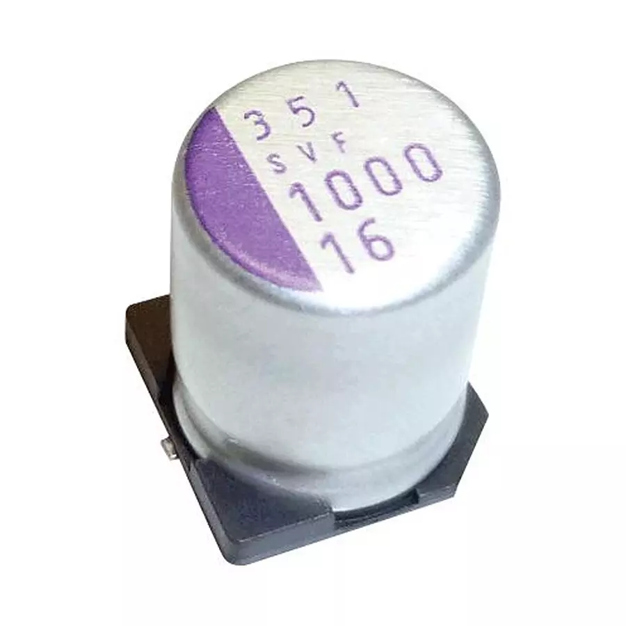 Panasonic CAP, 100UF, 16V, ALU ELEC, POLYMER, SMD, 16SVPK100M
