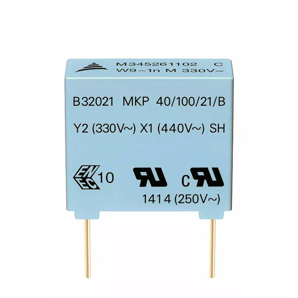 Epcos B32021 Series Polypropylene Film Capacitor 3.3 nF Capacitance 300 V AC, B32021A3332K (Pack of 25)