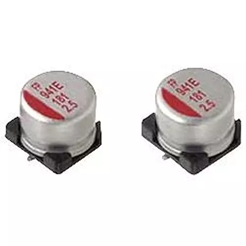 NICHICON Aluminum Electrolytic Capacitor, 39Uf, 20%, 16V, Smd, RFS1C390MCN1GS