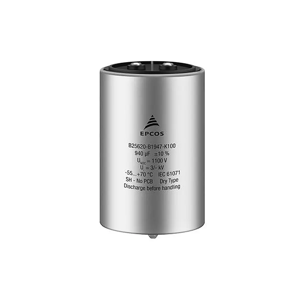 Epcos B2562 Series Polypropylene Film Capacitor 480 µF Capacitance 1.1 kV DC, B25620B1487K101 (Pack of 64)