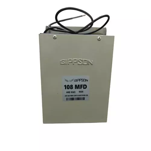 Gippson DP Capacitor Silver 108 MFD