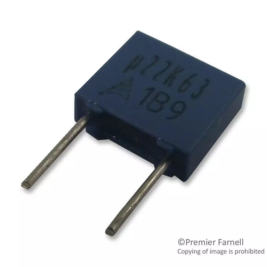 EPCOS CAP, 0.22µF, 63V, 10%, PET, B32529C0224K000 (Pack of 5)