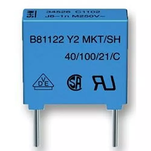 EPCOS CAP, 2200PF, 20%, PP, B81123C1222M000