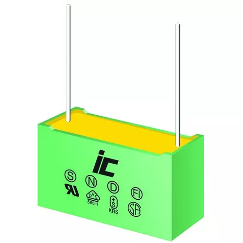 CORNELL DUBILIER Cap, 0.33Uf, 275V, Metallized Pp, Rad, 334MKP275KE