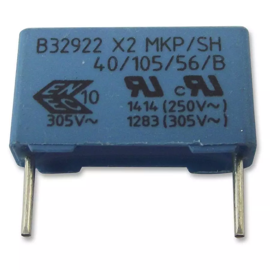 EPCOS CAP, 1µF, 10%, PP, B32923C3105K000 (Pack of 5)