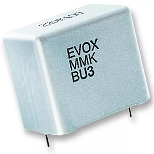 Kemet General Purpose Film Capacitors 1µF, 63V, 10%, PET, RADIAL, MMK5105K63J04L4BULK (Pack of 10)