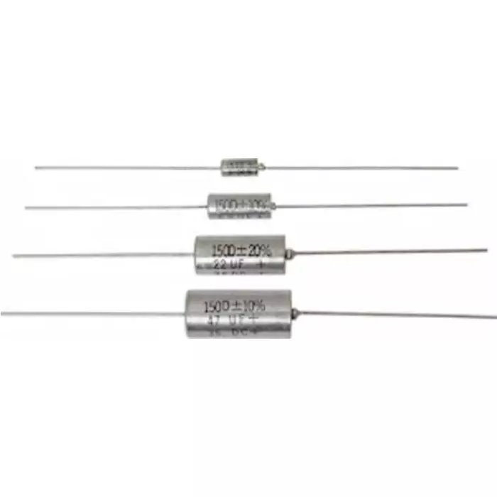 Vishay Tantalum Capacitor Through Hole 1 µF 50 V DC, 150D105X9050A2BE3