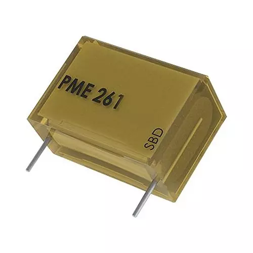Kemet General Purpose Film Capacitors 0.15µF, 630V, 10%, PAPER, RADIAL, PME261EC6150KR30