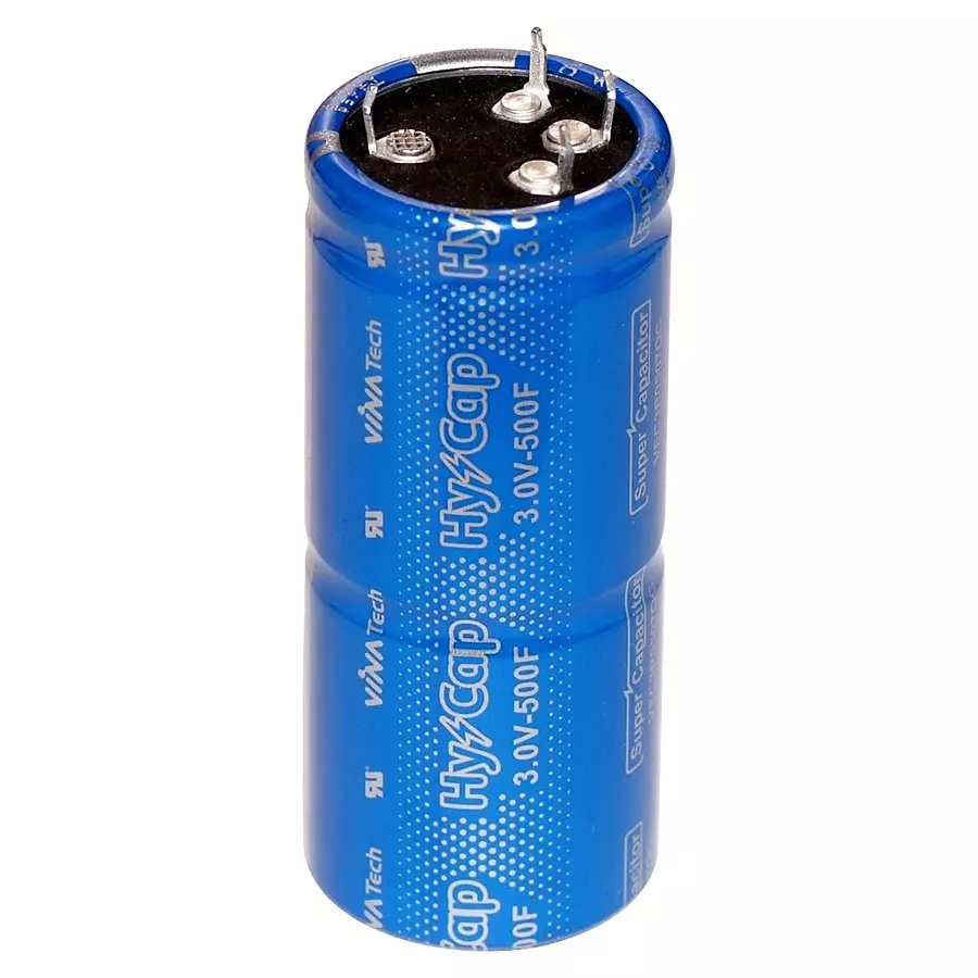 VINATECH Cap, 500F, 3V, Super Cap, Radial, VEC3R0 507QG