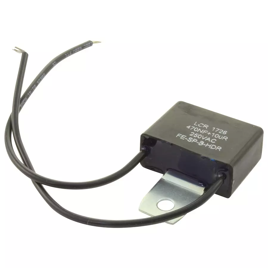 LCR COMPONENTS Cap, Sup, X2, 0.47Uf, 250Vac, Radial Box, FE-SP-B-HDR28-470/100