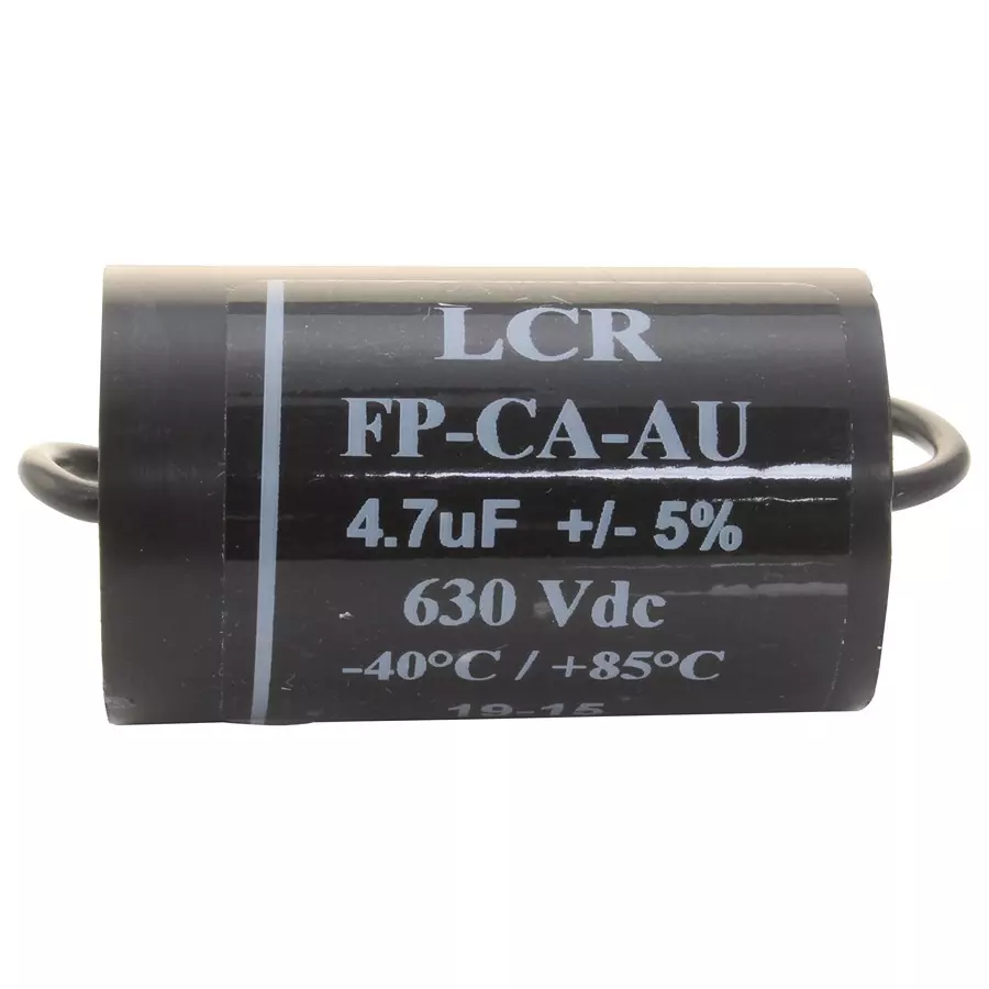 LCR COMPONENTS Cap, 4.7µf, 630V, 5%, Pp, Panel, FP-CA-4.7-AU