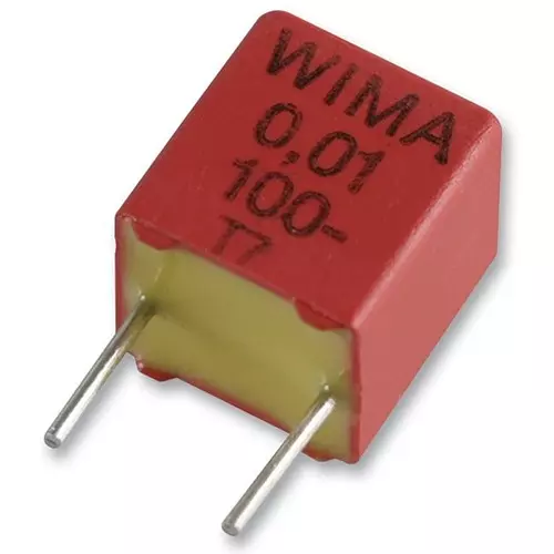 WIMA CAP, 68PF, 1 KV, 5%, PP, THROUGH HOLE, FKP2O100681D00JSSD (Pack of 10)