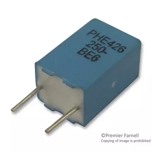 Kemet General Purpose Film Capacitors 0.1µF, 250V, 5%, PP, RADIAL, PHE426HJ6100JR05 (Pack of 10)