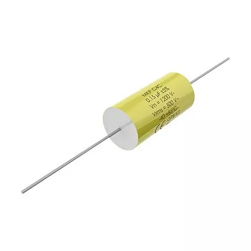 Kemet Power Film Capacitors 0.47µF, 1.2 KV, 5%, PP, AXIAL, C4CAPUC3470AA1J