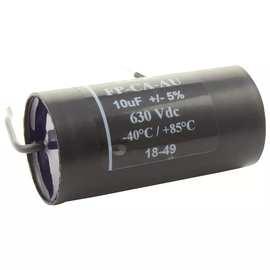 LCR COMPONENTS Cap, 10µf, 630V, 5%, Pp, Panel, FP-CA-10-AU