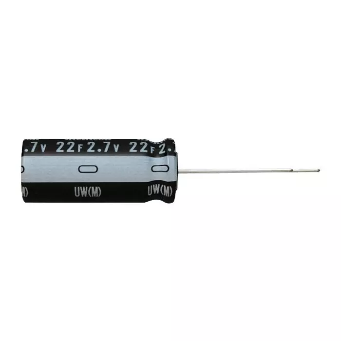 NICHICON Cap, 1F, 2.7V, 20%, Double Layer, Radial, JUWT1105MCD