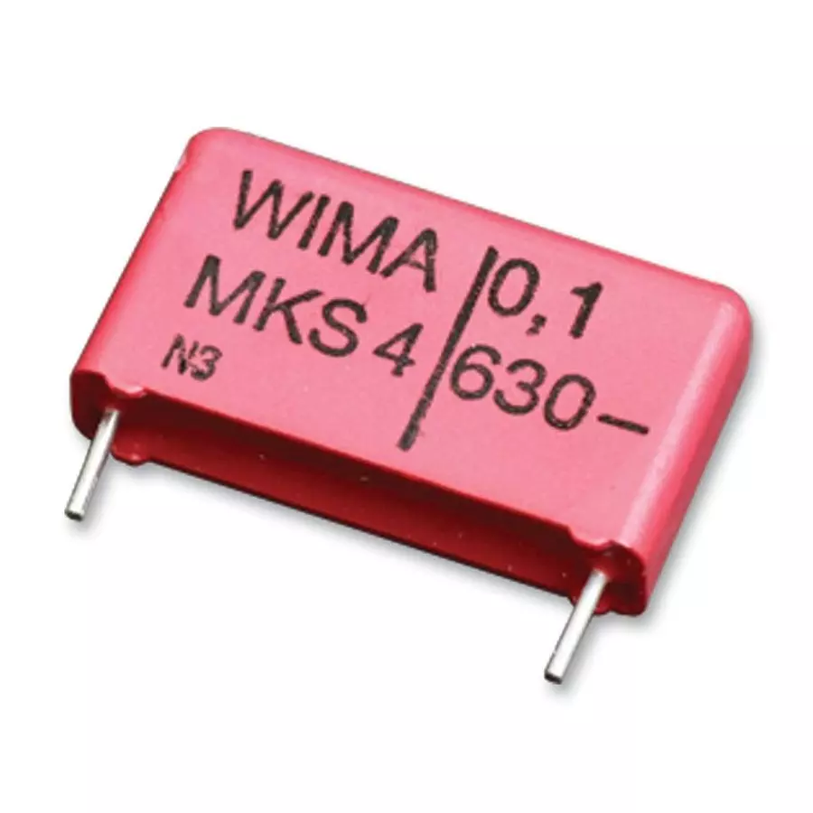 WIMA CAP, 0.033µF, 63V, 10%, PET, MKS2C023301A00KSSD (Pack of 10)