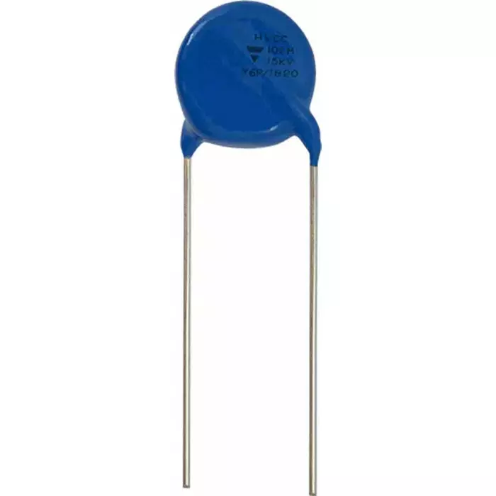 Vishay Single Layer Ceramic Capacitor 680 pF Capacitance ±20% Tolerance Through Hole Mount, HVCC203Y6P681MEAX (Pack of 2)