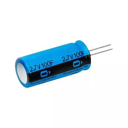 Kemet Electric Double Layer Capacitor 1F, 2.7V, 30%, Super Radial, HVZ0E105NF